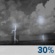 Thursday Night: A chance of showers and thunderstorms before 2am. Mostly cloudy, with a low around 55. Thursday Night: Chance Showers And Thunderstorms